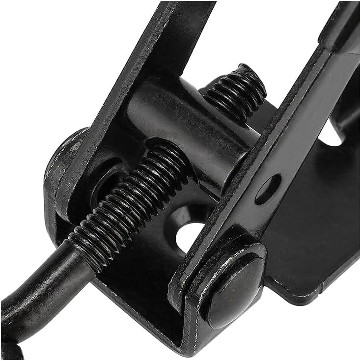 E-TING 4Pack Toggle Clamp Latch 397Lbs Holding Capacity 4002 Pull Latch Clamps Black Adjustable Quick Release Hasp Clamps for Smoker Cabinet Boxes Case Trunk Jig, Metal Toggle Latch Catch Set - Image 2